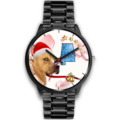 Staffordshire Terrier Alabama Christmas Special Wrist Watch