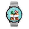 Abyssinian Cat Georgia Christmas Special Wrist Watch