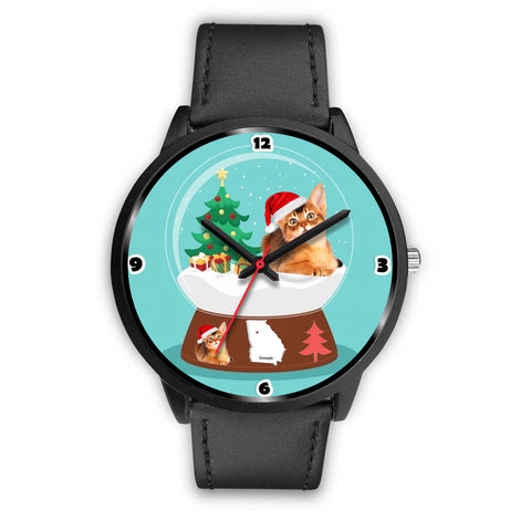 Abyssinian Cat Georgia Christmas Special Wrist Watch