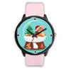 Abyssinian Cat Georgia Christmas Special Wrist Watch
