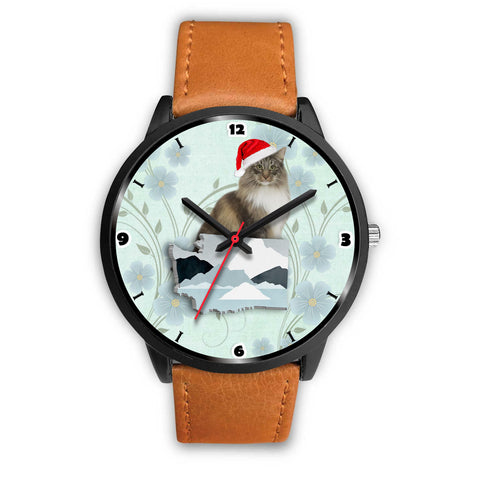 Norwegian Forest Cat Washington Christmas Special Wrist Watch