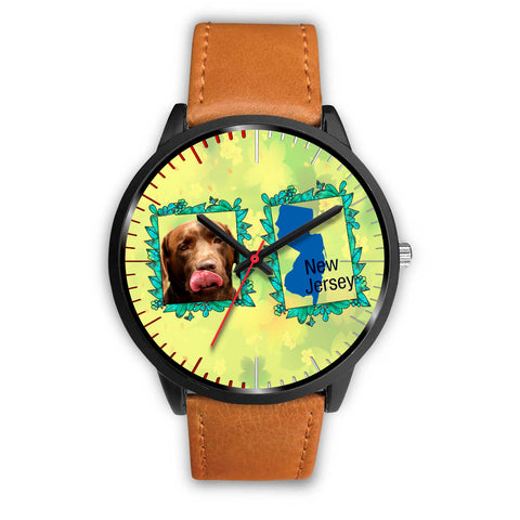 Graceful Chocolate Labrador Dog New Jersey Christmas Special Wrist Watch