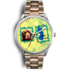 Chocolate Labrador Dog New Jersey Christmas Special Wrist Watch