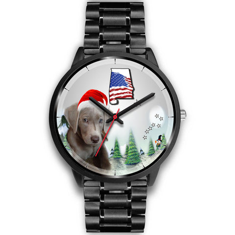 Weimaraner Dog Alabama Christmas Special Wrist Watch