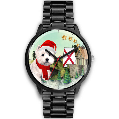 West Highland White Terrier Alabama Christmas Special Wrist Watch