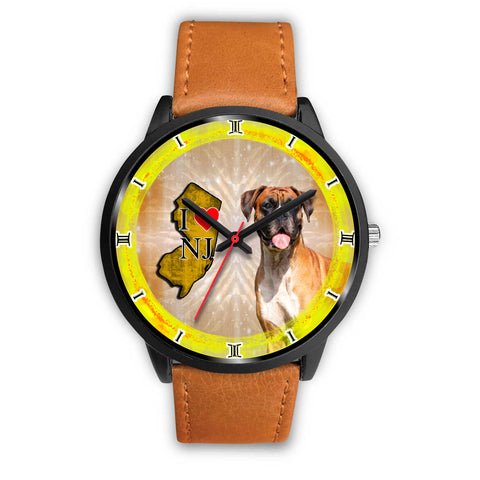 Boxer Dog New Jersey Christmas Special Wrist Watch