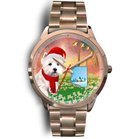 Cute Westie Arizona Christmas Special Wrist Watch