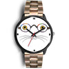 Cat Face With Glasses Print Christmas Special Wrist Watch