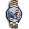 Cute Bulldog Alabama Christmas Special Wrist Watch