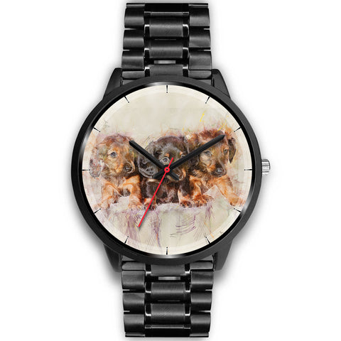 Cute Dachshund Dog Christmas Special Wrist Watch