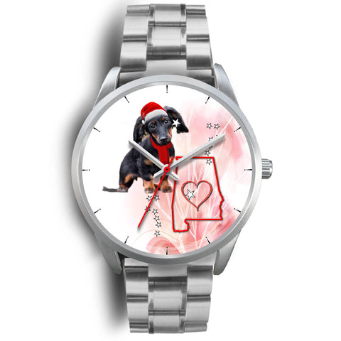 Cute Dachshund Alabama Christmas Special Wrist Watch