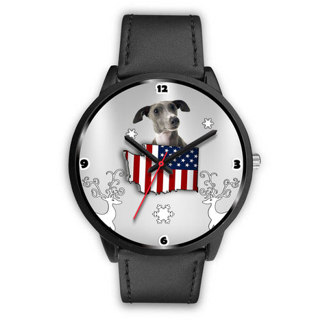 Italian Greyhound Dog Washington Christmas Special Wrist Watch