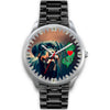 Amazing Rottweiler Dog Art New Jersey Christmas Special Wrist Watch