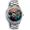 Amazing Rottweiler Dog Art New Jersey Christmas Special Wrist Watch