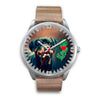 Amazing Rottweiler Dog Art New Jersey Christmas Special Wrist Watch