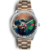 Amazing Rottweiler Dog Art New Jersey Christmas Special Wrist Watch