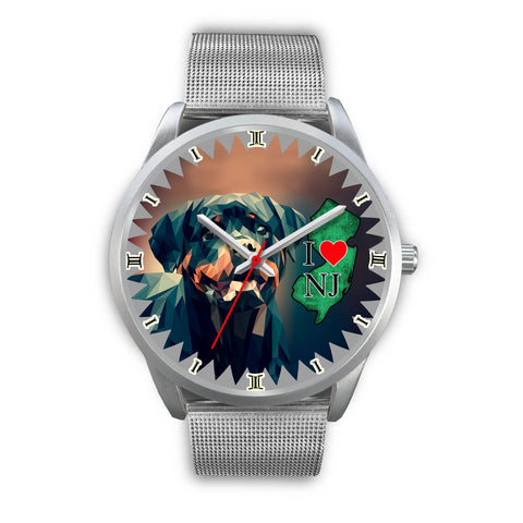 Amazing Rottweiler Dog Art New Jersey Christmas Special Wrist Watch