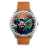 Amazing Rottweiler Dog Art New Jersey Christmas Special Wrist Watch