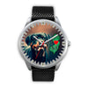 Amazing Rottweiler Dog Art New Jersey Christmas Special Wrist Watch