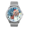 Pomeranian Dog Arizona Christmas Special Wrist Watch