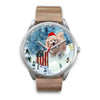 Pomeranian Dog Arizona Christmas Special Wrist Watch