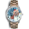 Pomeranian Dog Arizona Christmas Special Wrist Watch