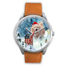 Pomeranian Dog Arizona Christmas Special Wrist Watch