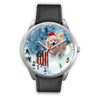 Pomeranian Dog Arizona Christmas Special Wrist Watch