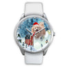 Pomeranian Dog Arizona Christmas Special Wrist Watch