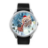 Pomeranian Dog Arizona Christmas Special Wrist Watch