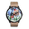 Pomeranian Dog Alabama Christmas Special Wrist Watch