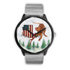 Cute Vizsla Dog Arizona Christmas Special Wrist Watch