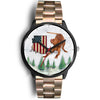 Cute Vizsla Dog Arizona Christmas Special Wrist Watch