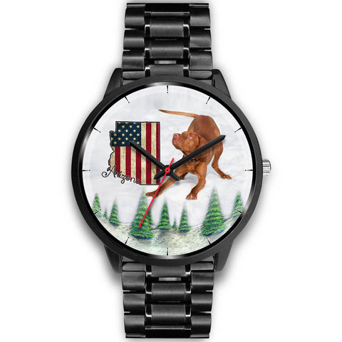 Cute Vizsla Dog Arizona Christmas Special Wrist Watch