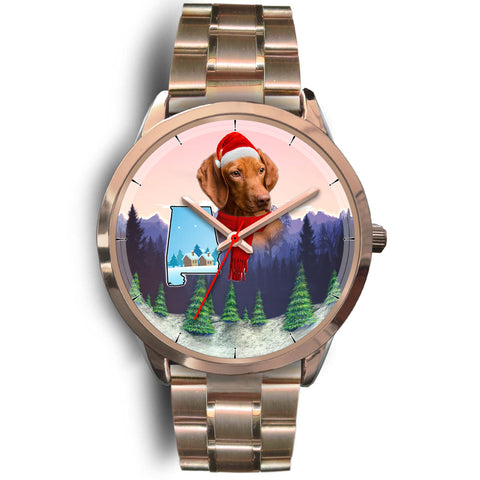 Cute Vizsla Alabama Christmas Special Wrist Watch