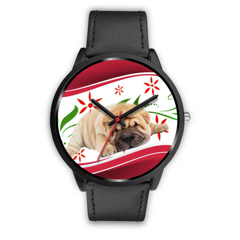 Shar Pei Dog Christmas Special Wrist Watch