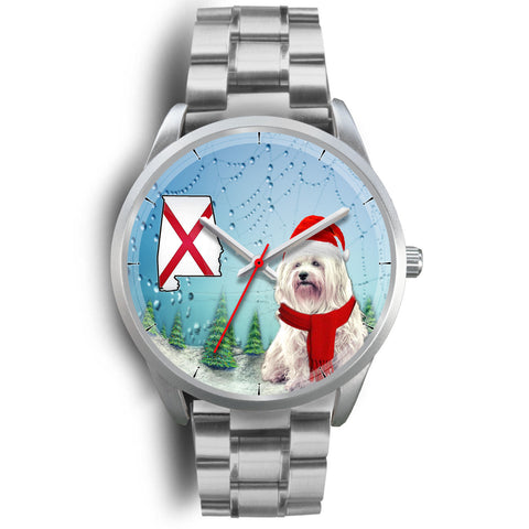 Cute Havanese Dog Alabama Christmas Special Wrist Watch