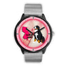 Bernese Mountain Dog Art New Jersey Christmas Special Wrist Watch