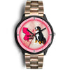 Bernese Mountain Dog Art New Jersey Christmas Special Wrist Watch