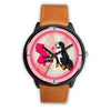 Bernese Mountain Dog Art New Jersey Christmas Special Wrist Watch