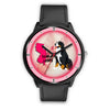 Bernese Mountain Dog Art New Jersey Christmas Special Wrist Watch