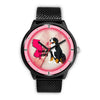 Bernese Mountain Dog Art New Jersey Christmas Special Wrist Watch