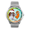 Cute Cavalier King Charles Spaniel Dog New Jersey Christmas Special Wrist Watch