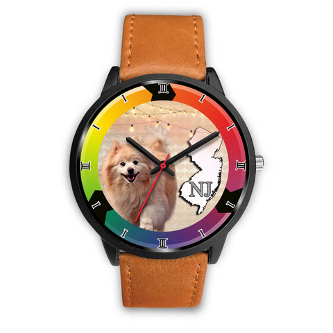 Cute Pomeranian Dog New Jersey Christmas Special Wrist Watch