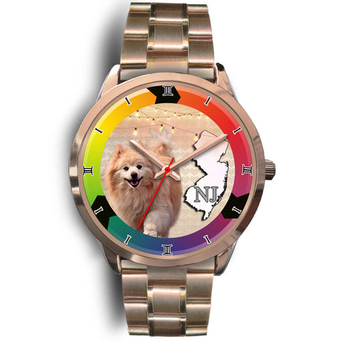 Pomeranian Dog New Jersey Christmas Special Wrist Watch