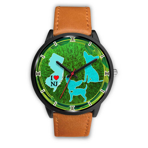 Chihuahua Dog Art New Jersey Christmas Special Wrist Watch