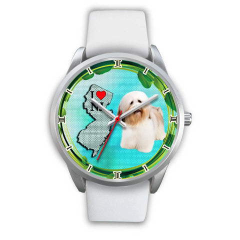 Cute Havanese Dog New Jersey Christmas Special Wrist Watch