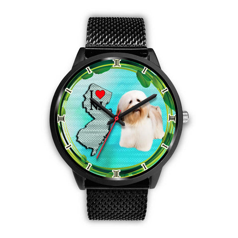 Cheerful Havanese Dog New Jersey Christmas Special Wrist Watch