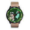 Miniature Schnauzer Dog New Jersey Christmas Special Wrist Watch