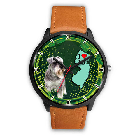 Miniature Schnauzer Dog New Jersey Christmas Special Wrist Watch